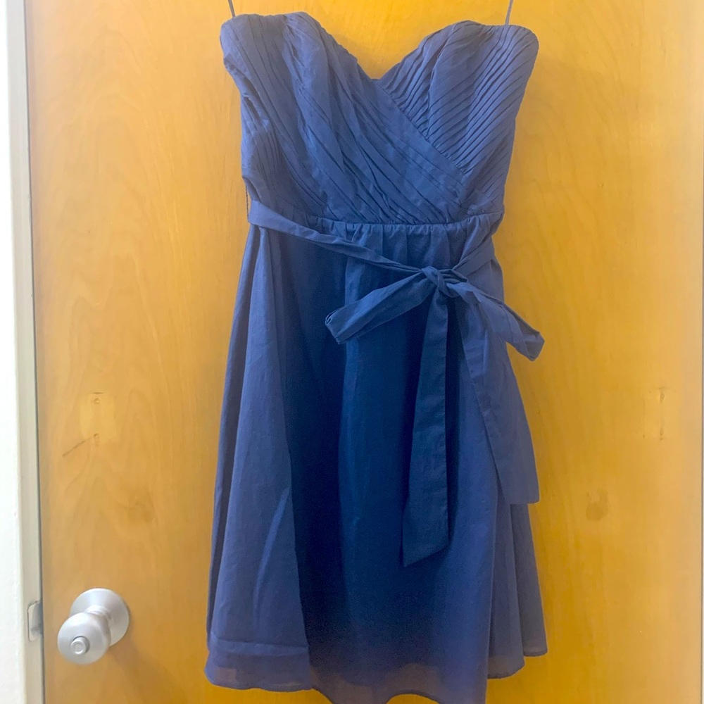 Express blue strapless dress, size 2